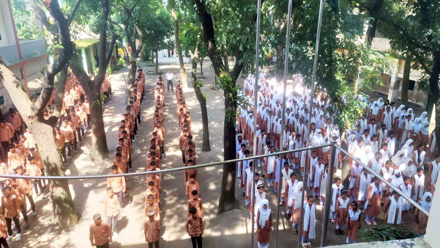 National Song in Assembly of Adarsha Hight School